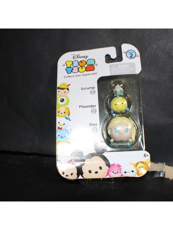 Disney Other - Disney Tsum Tsum Series 2 Scrump / Flounder / Elsa 3-pack​
